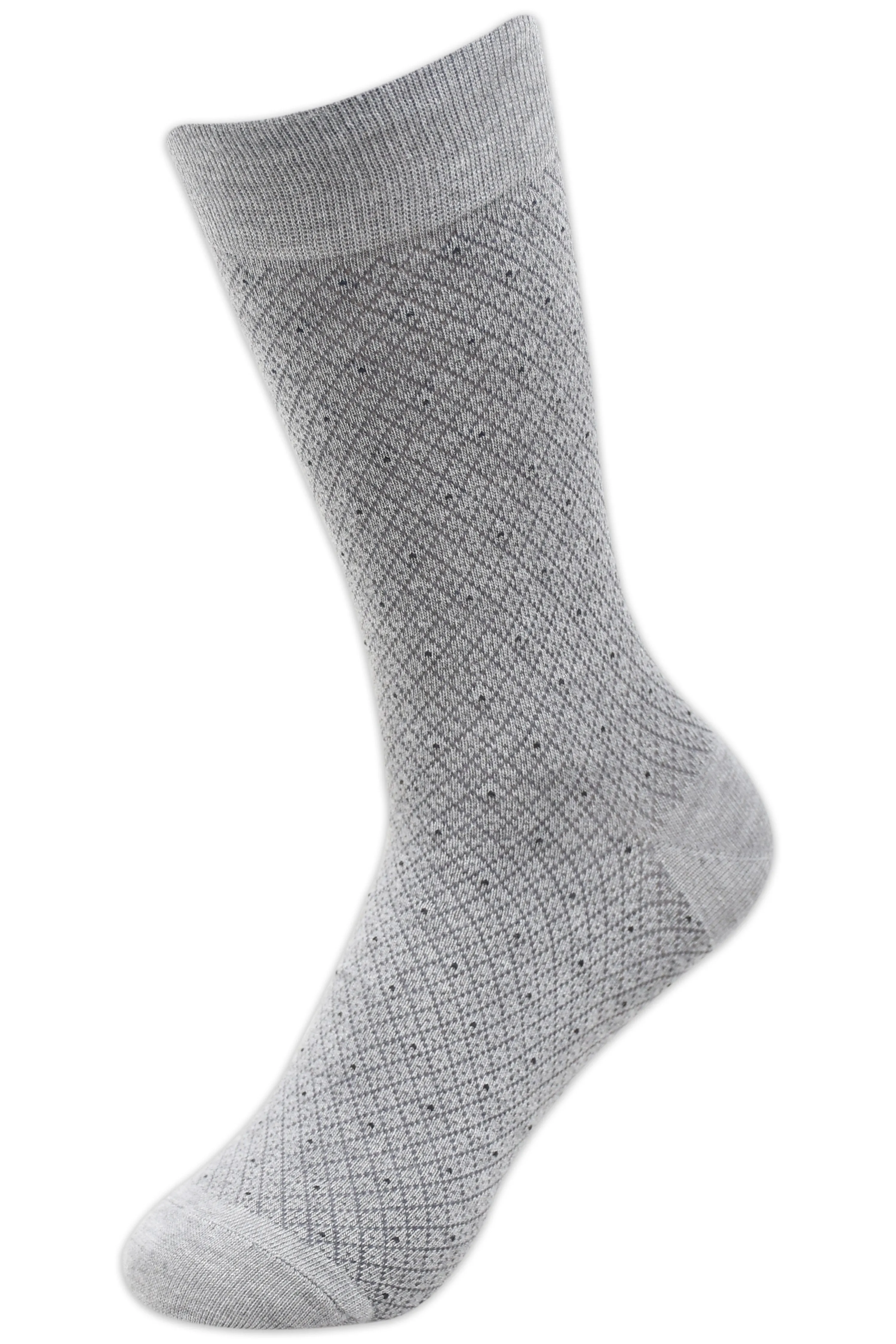 Balenzia Men's Small Polka Modal Crew length Socks (Pack of 4 Pairs/1U)