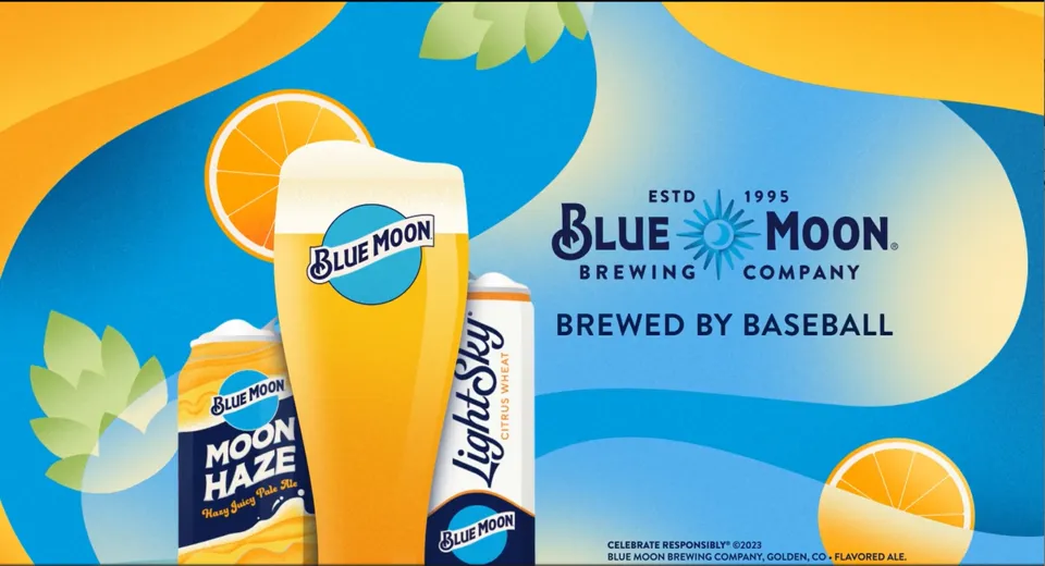 Blue Moon Belgian White Wheat Ale Craft Beer, 6 Pack, 12 fl oz Bottles, 5.4% ABV