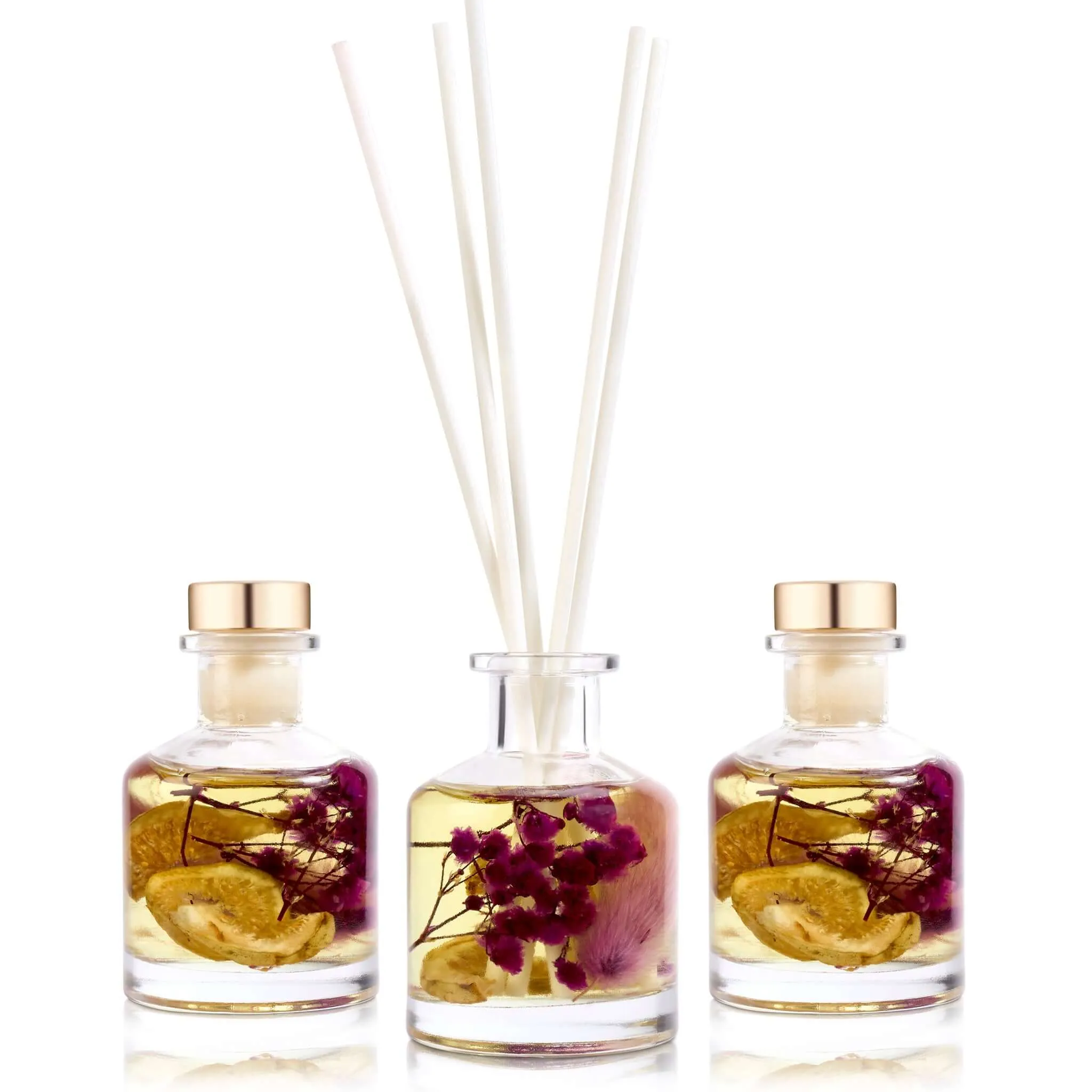 Boutique Fig & Lotus Floral Reed Diffuser Set of 3 Gift Set