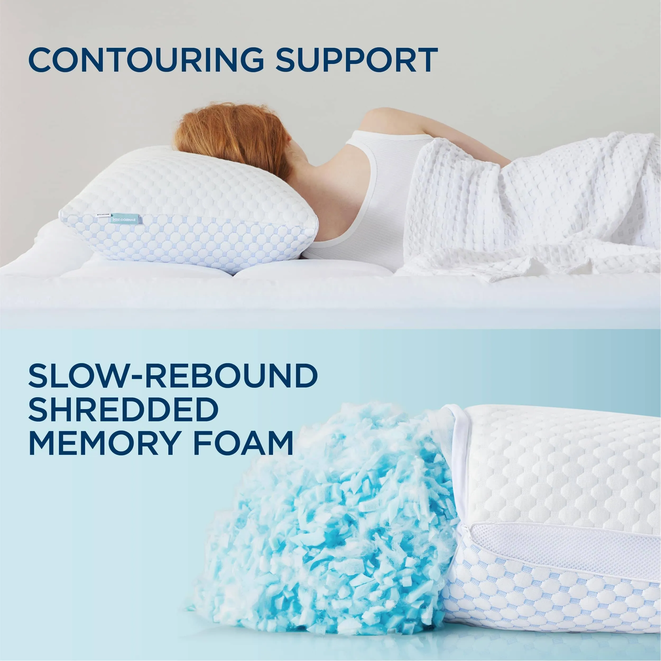 Chopped Foam Cooling Pillow