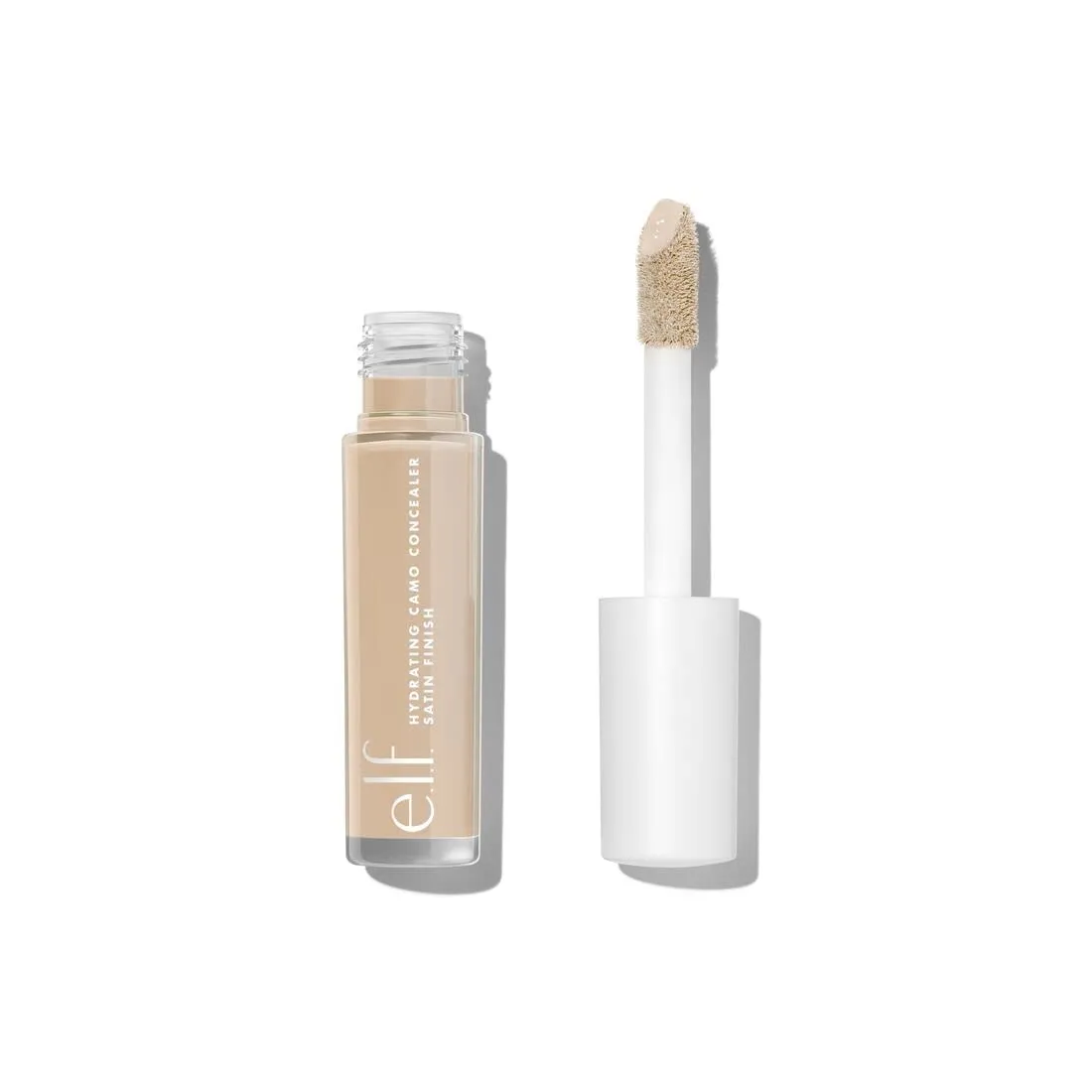 e.l.f, Hydrating Camo Concealer, Lightweight, Full Coverage, Long Lasting, Conceals, Corrects, Covers, Hydrates, Highlights, Light Beige, Satin Finish, 25 Shades, All-Day Wear, 0.20 Fl Oz