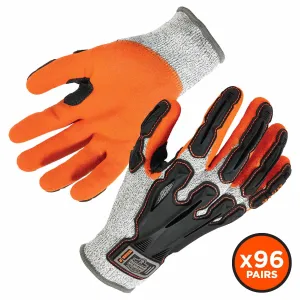 Ergodyne 17583 922CR-CASE M Gray Nitrile-Coated CR Gloves 96-Pair