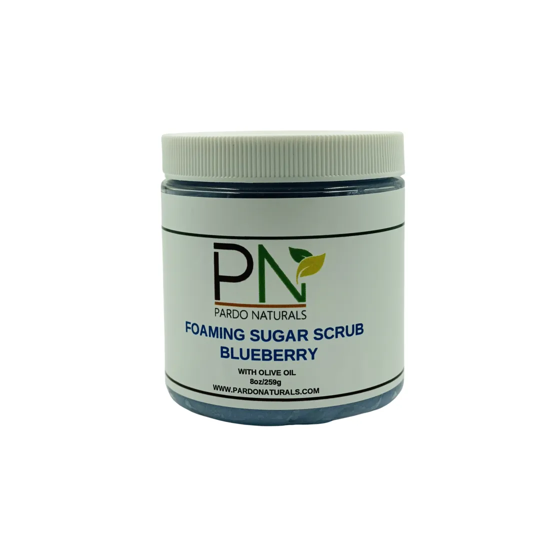 Foaming sugar scrub