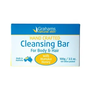 Grahams Natural Cleansing Bar For Body and Hair With Manuka Honey