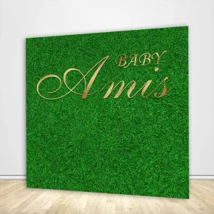 Grass Backdrop Wall Baby Shower Wedding Party Photoshoot Green Grass Backdrop