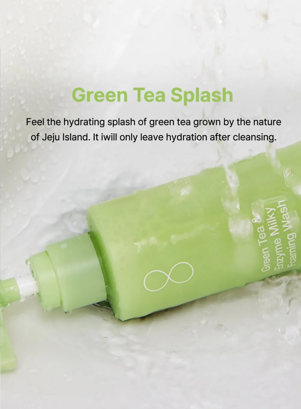 Green Tea & Enzyme Milky Foaming Wash (140ml)