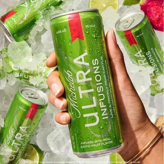 Michelob ULTRA Infusions Lime & Prickly Pear Cactus Domestic Beer, 6 Pack Beer, 12 fl oz Bottles, 4 % ABV