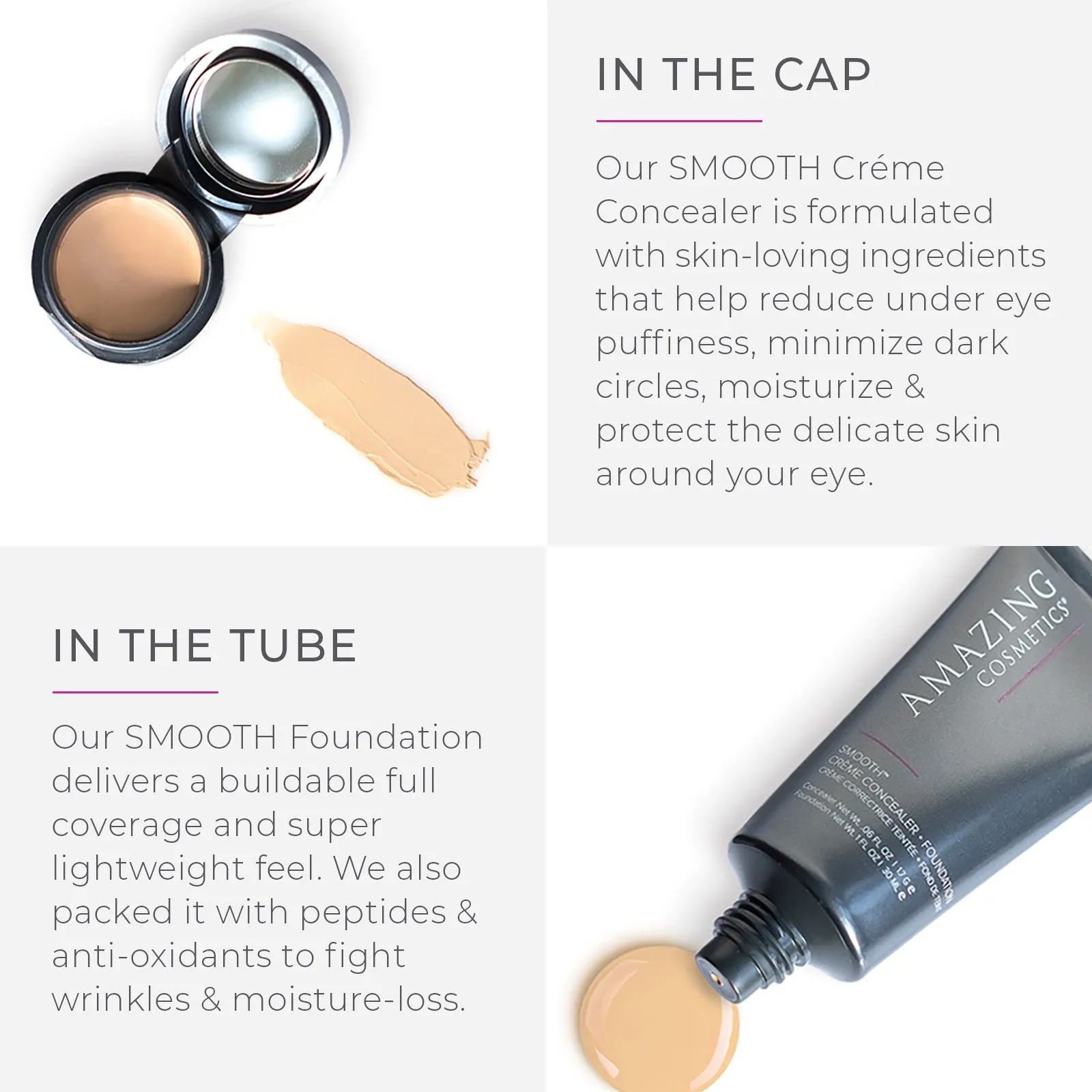 SMOOTH® Crème Concealer & Foundation Duo