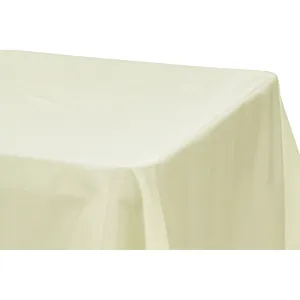 Taffeta Tablecloth 90"x132" Rectangular - Ivory