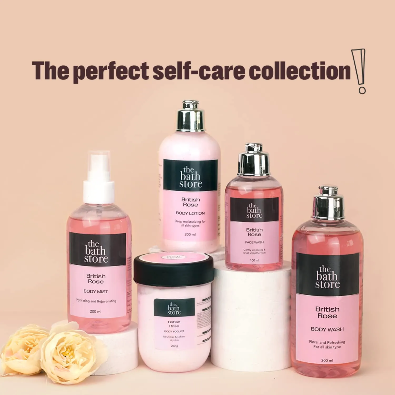 The Bath Store British Rose Body Lotion - Nourishing | Moisture-Locking | Anti-Aging | Women and Men - 200ml