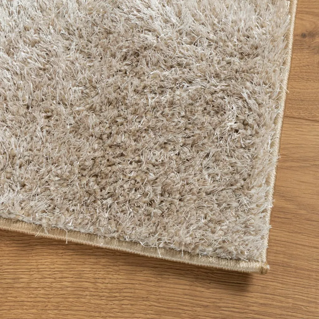 vidaXL ISTAN High Pile Shiny Look Beige Rug - 160x230 cm | Super Soft, Fluffy & Durable