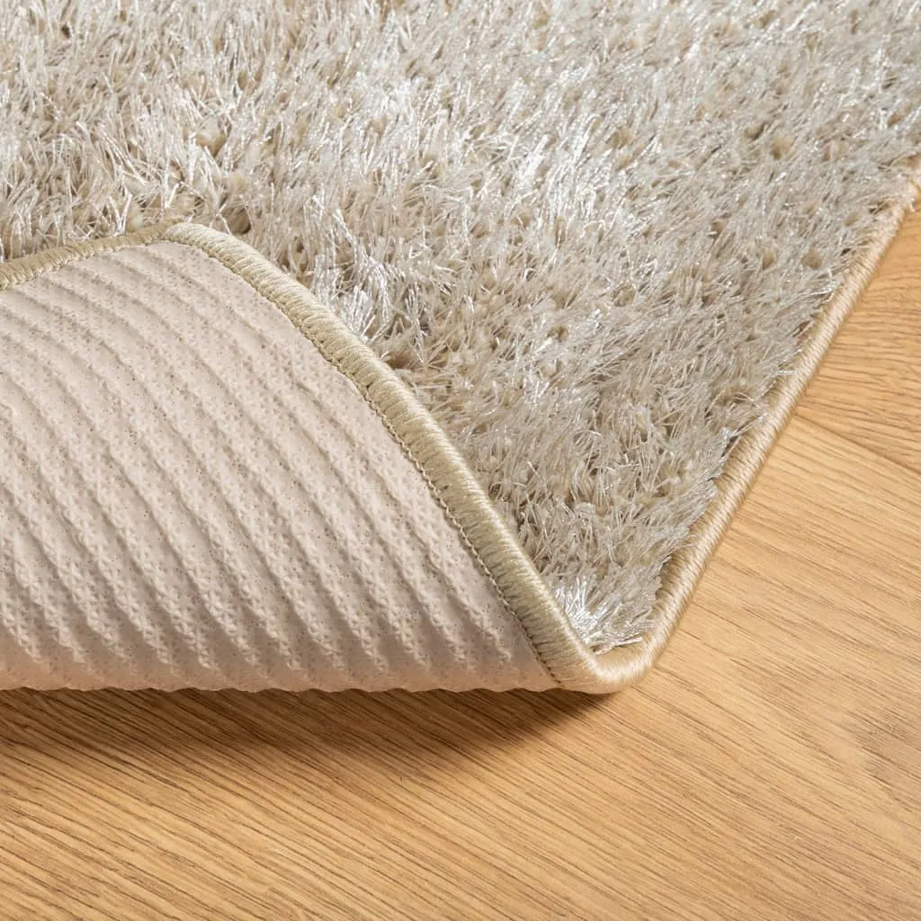 vidaXL ISTAN High Pile Shiny Look Beige Rug - 160x230 cm | Super Soft, Fluffy & Durable