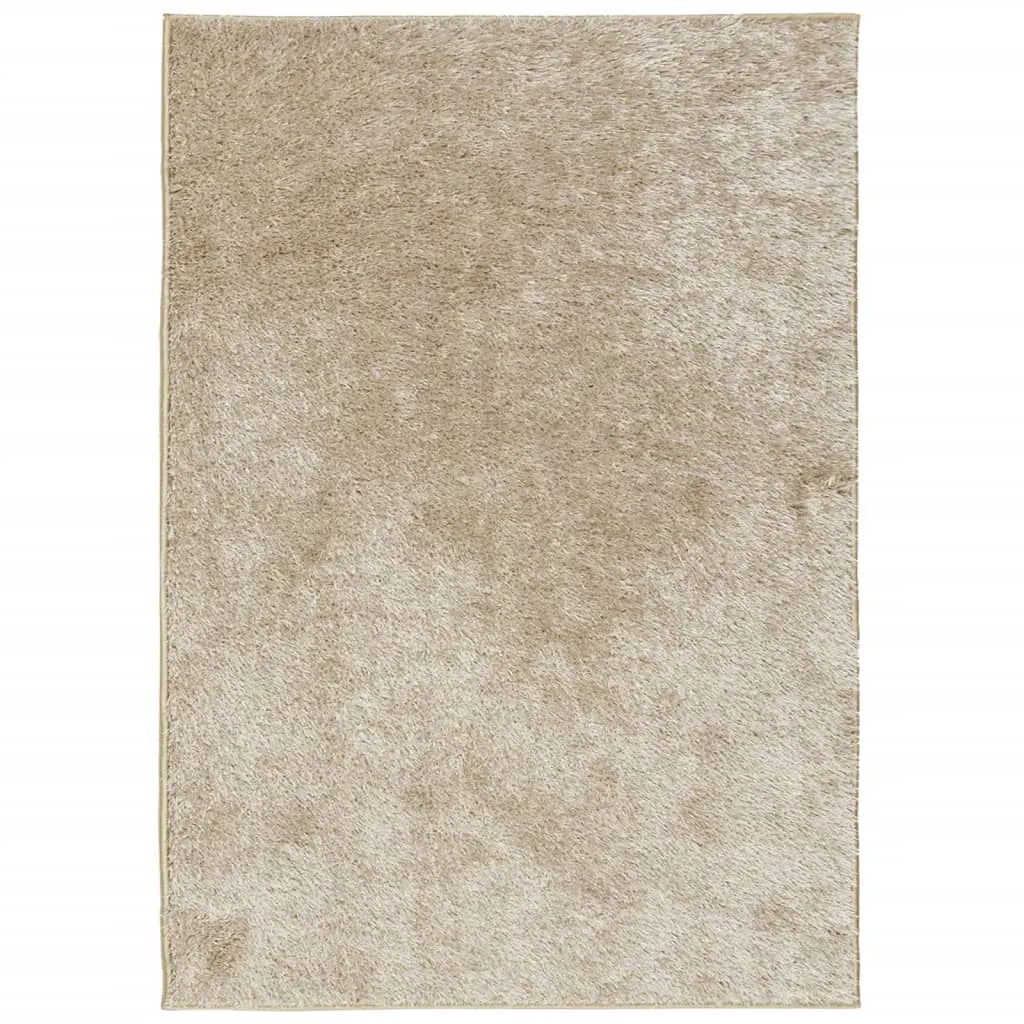 vidaXL ISTAN High Pile Shiny Look Beige Rug - 160x230 cm | Super Soft, Fluffy & Durable