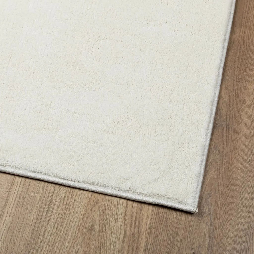 vidaXL OVIEDO Short Pile Cream Rug - Soft & Durable 80x150 cm