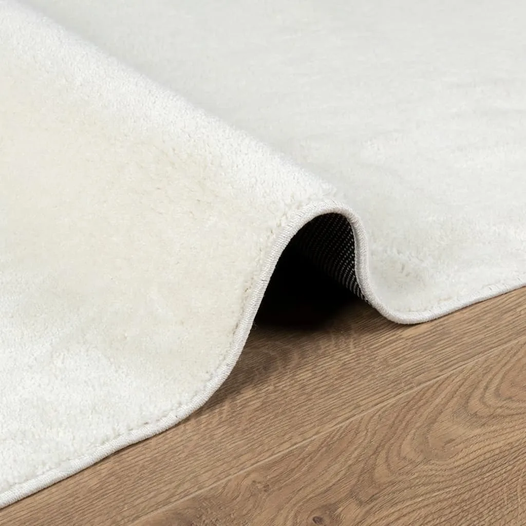 vidaXL OVIEDO Short Pile Cream Rug - Soft & Durable 80x150 cm