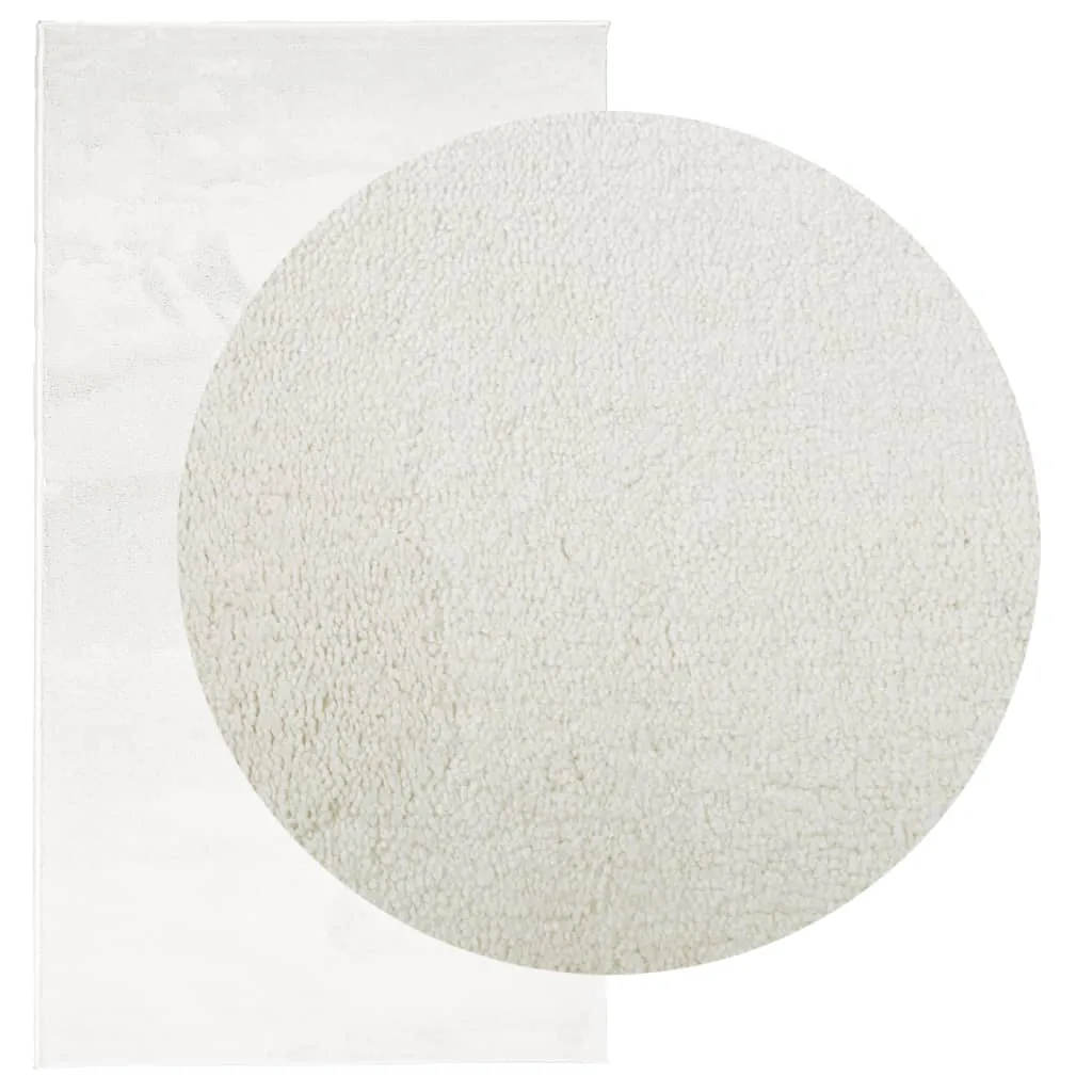 vidaXL OVIEDO Short Pile Cream Rug - Soft & Durable 80x150 cm