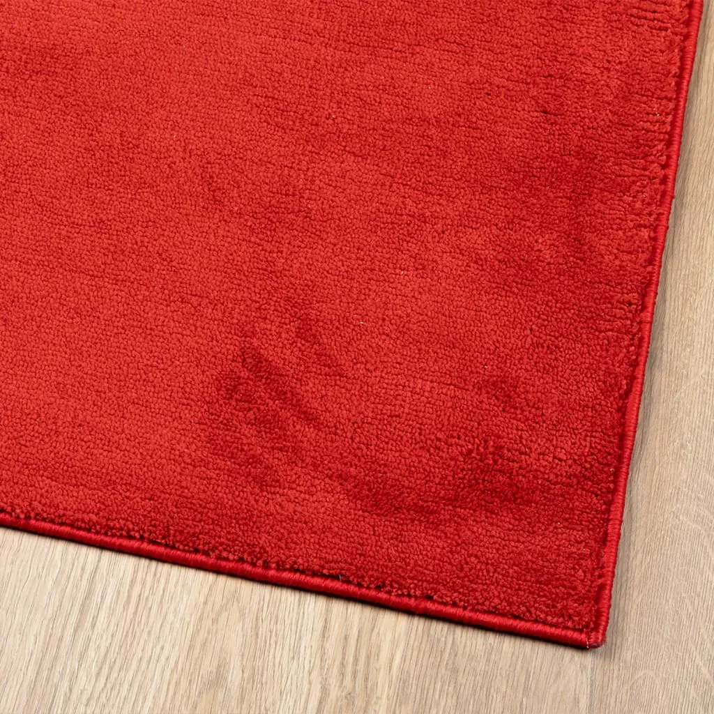 vidaXL OVIEDO Short Pile Red Rug 240x240 cm - Luxurious, Soft, and Durable Home Decor