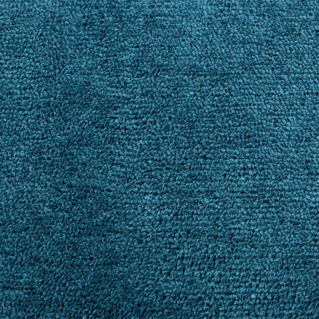 vidaXL OVIEDO Soft Turquoise Area Rug - 240 cm Diameter, Cozy & Durable for Living Room, Bedroom, Office