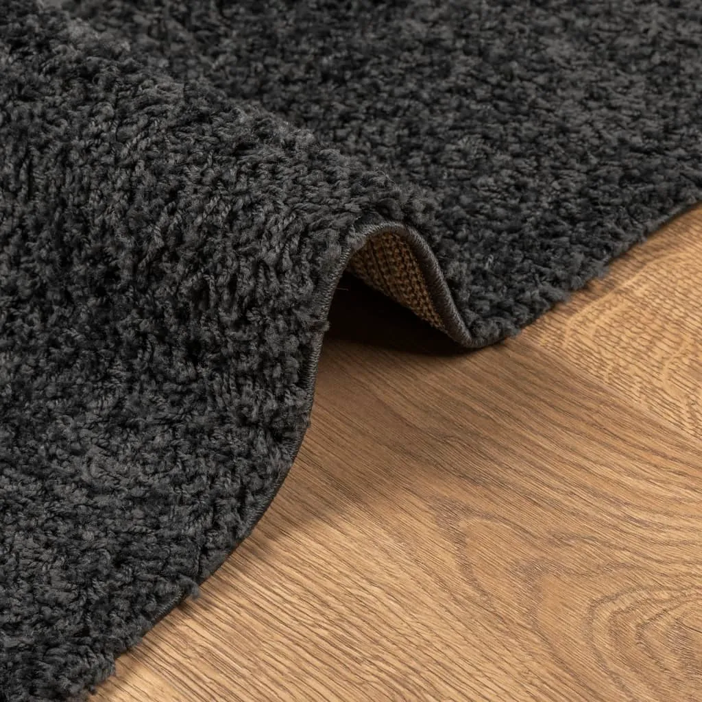 vidaXL Shaggy Rug PAMPLONA - Luxuriously Soft High Pile, Modern Anthracite 200x280 cm, Durable & Easy to Clean