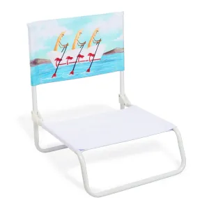 White In-N-Out Burger Foundation Beach Chair